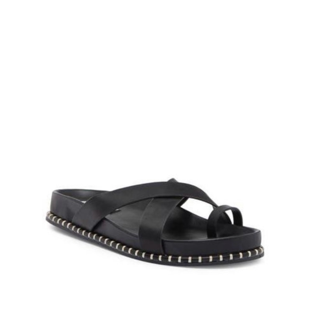 Steve Madden Black Crisscross Sandals